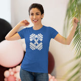 Dumbbell Crossbones - White - Women's Triblend Tee