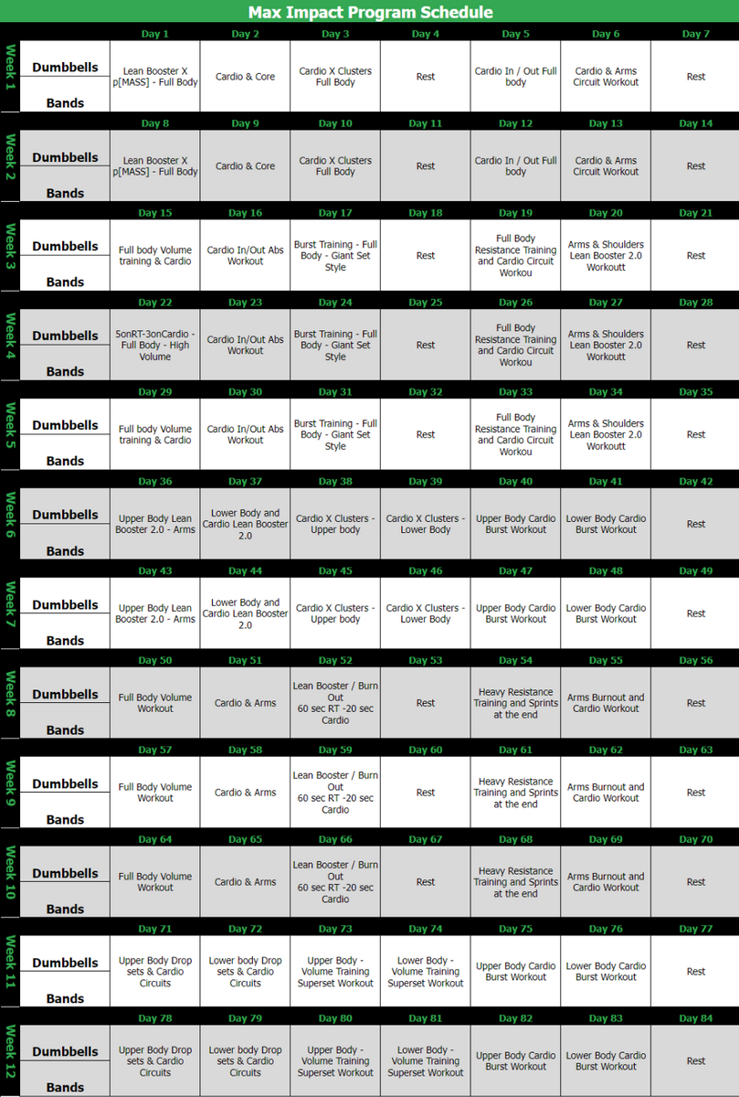 Max Impact Workout Program ACHV PEAK
