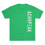 ACHV PEAK Vertical Text - Green - Unisex Tri-Blend  *Our Favorite Fabric Blend